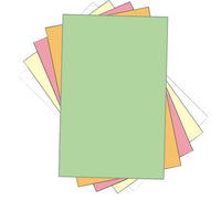 8-1/2 x 14" Laser Carbonless 5 Part Paper, Reverse, Green, Gold, Pink, Canary & White