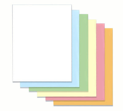 8-1/2 x 11" Laser Carbonless 6 Part Paper
