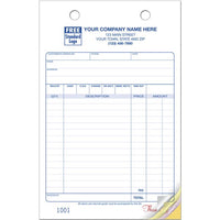 5-1/2 x 8-1/2" Multi-Purpose  Register Forms, Classic Design, Large Format Available in 2, 3 & 4 Parts