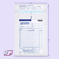 10 x 13 Patient Valuables Bags, Tamper Evident, Sequentially Numbered