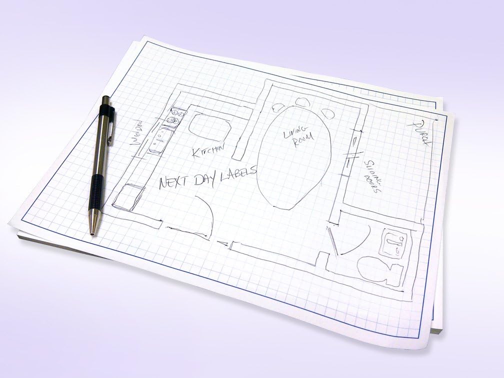 8-1/2 x 14" Quadrille Graph Paper Pad