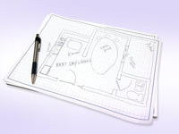 8-1/2 x 14" Quadrille Graph Paper Pad