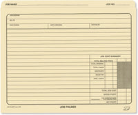 10 x 12" Manila Job Folder File Jackets
