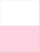 8-1/2 x 11" 20# Laser cut sheet, 1 Horizontal perf at 5-1/2" White & Pink