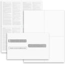 W-2 and 1099-R Forms Blank Paper 4-Up Version "Instructions on Back" for Laser and Ink Jet Printer (100 Forms & Self Seal Envelopes)