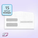 "New" 1099-NEC Forms for 2025, 4-Part  Tax Forms,  vendor kit of 15 Forms & Envelopes.