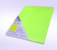 8-1/2 x 11" Letter, 67 Lb. Cover Card Stock, Lime