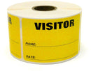 3" x 2" Fluorescent Yellow Visitor Pass Labels