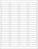 8-1/2" x 11" 80 Labels per Sheet 1-3/4" x 1/2"