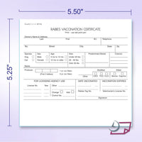 Vet Rabies Vaccination Certificates