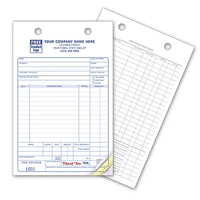 5-1/2 x 8-1/2" Work Order Register Forms, Large Classic, Available in 2 & 3 Part