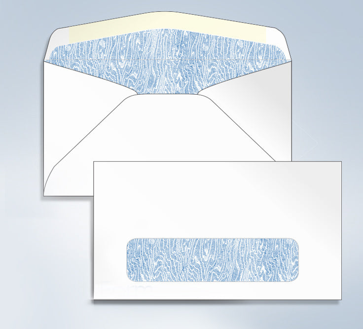 Blank Envelope,Tinted W/Window, 6 3/4, 6-1/2" x 3-5/8