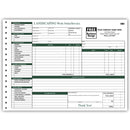 Landscaping Work Order / Invoice, 11 X 8 1/2"