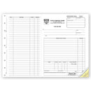 Work Order, Side-Stub, Carbonless, Large Format