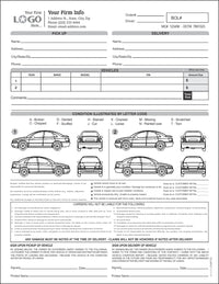 Auto Condition Form with 2 Cars, Style #2