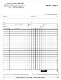 Jewelry Order Form