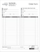 Order Entry Form, space for credit card info.,Style # 1