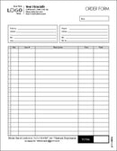 Multi Purpose Order Entry Form, Style #5