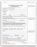 Pack of 100 Sets 3 Part Department of Transportation (DOT) Alcohol Testing Form