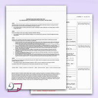 Pack of 100 Sets 3 Part Department of Transportation (DOT) Alcohol Testing Form