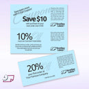 8-1/2 x 11 20# Blue Paper 2 Horizontal Perforations @ 3-2/3 & 7-1/3 from bottom