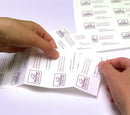8-1/2x11" Laser cards, 3.5x2" White