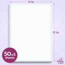 11 x 17" Quadrille Graph Paper Pad