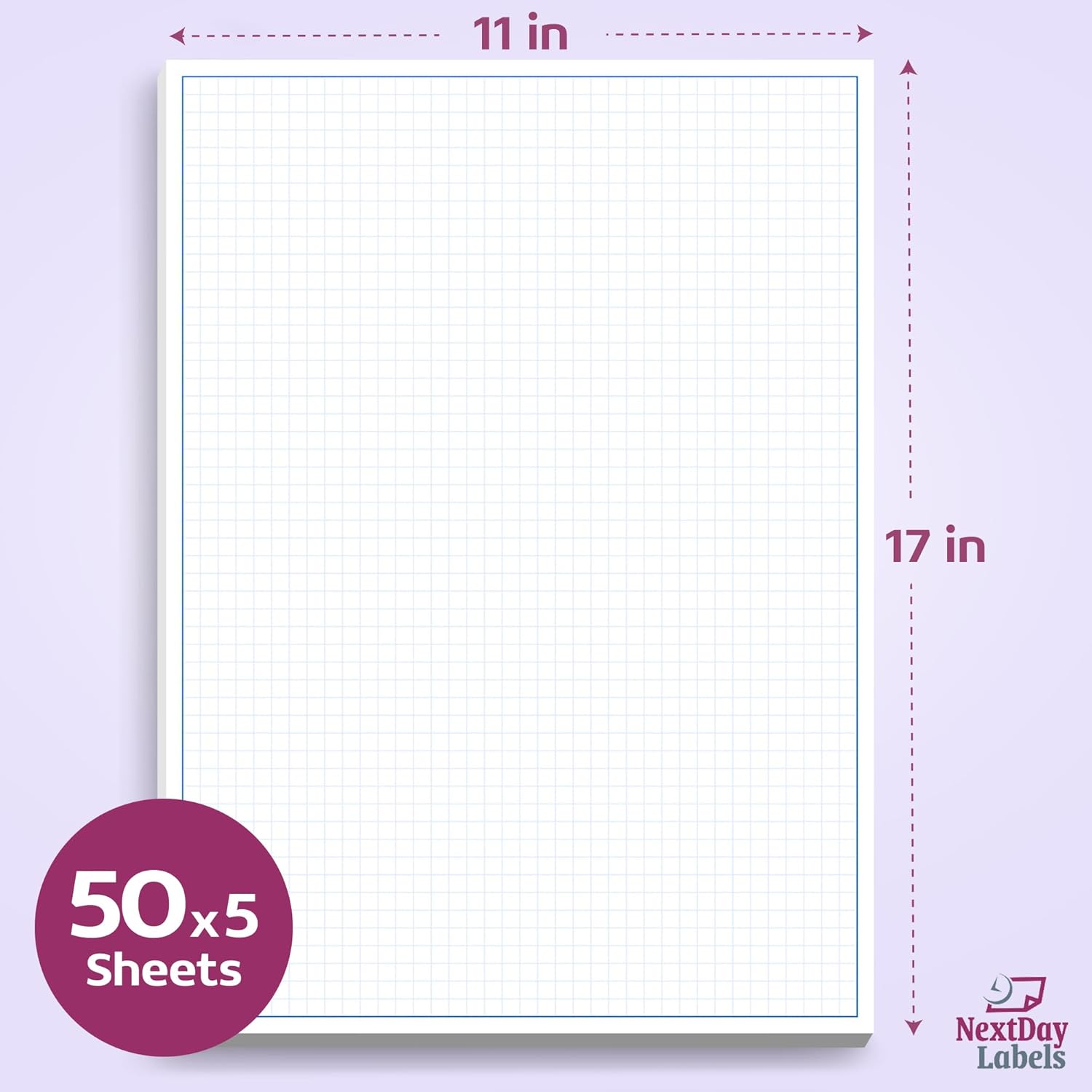 11 x 17" Quadrille Graph Paper Pad