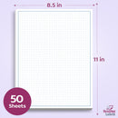 8-1/2 x 11" Quadrille Graph Paper Pad