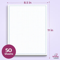 8-1/2 x 11" Quadrille Graph Paper Pad