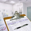 8-1/2 x 11" Patient Sign In Form, 2-Part NCR Carbonless, Purple