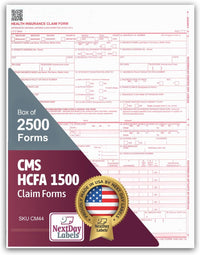 8-1/2" x11" CMS HCFA 1500, Laser Format