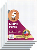 8-1/2 x 11" Quadrille Graph Paper Pad