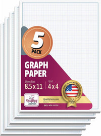 8-1/2 x 11" Quadrille Graph Paper Pad