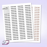 8-1/2" x 11" 80 Labels per Sheet 1-3/4" x 1/2"