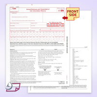 1096 Transmittal 2025 Tax Forms, Pack of 25, for Laser or Inkjet Printers, Quickbooks and Other Accounting Software Compatible