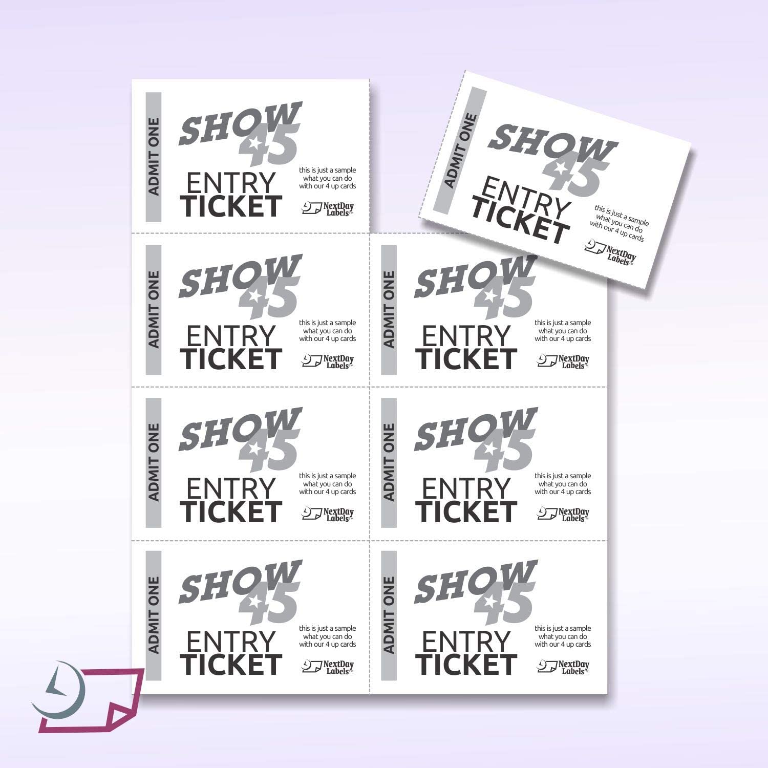 8-1/2 x 11  Laser Cards 8 Up - Extra Heavy - White