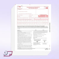 1096 Transmittal 2025 Tax Forms, Pack of 25, for Laser or Inkjet Printers, Quickbooks and Other Accounting Software Compatible