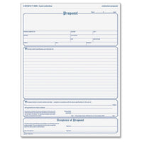 Proposal Form, Carbonless, 8 1/2 X 11"