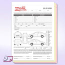 Auto Transport  Bill of Lading with 1 Car , No name Printed