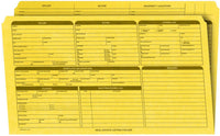 Real Estate Listing Folder, Right Panel List, Legal Size, Yellow