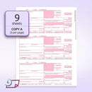 "New" 1099-NEC Forms for 2025, 4-Part  Tax Forms,  vendor kit of 25 Forms & Envelopes.