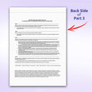 Pack of 100 Sets 3 Part Department of Transportation (DOT) Alcohol Testing Form