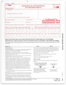 1096 Transmittal 2025 Tax Forms, Pack of 25, for Laser or Inkjet Printers, Quickbooks and Other Accounting Software Compatible