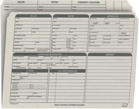Real Estate Folder Right Panel List Letter Size, Gray