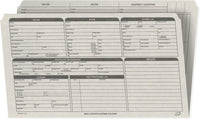 Real Estate Listing Folder, Right Panel List, Legal Size, Gray