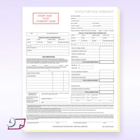Vehicle Purchase Agreement Form