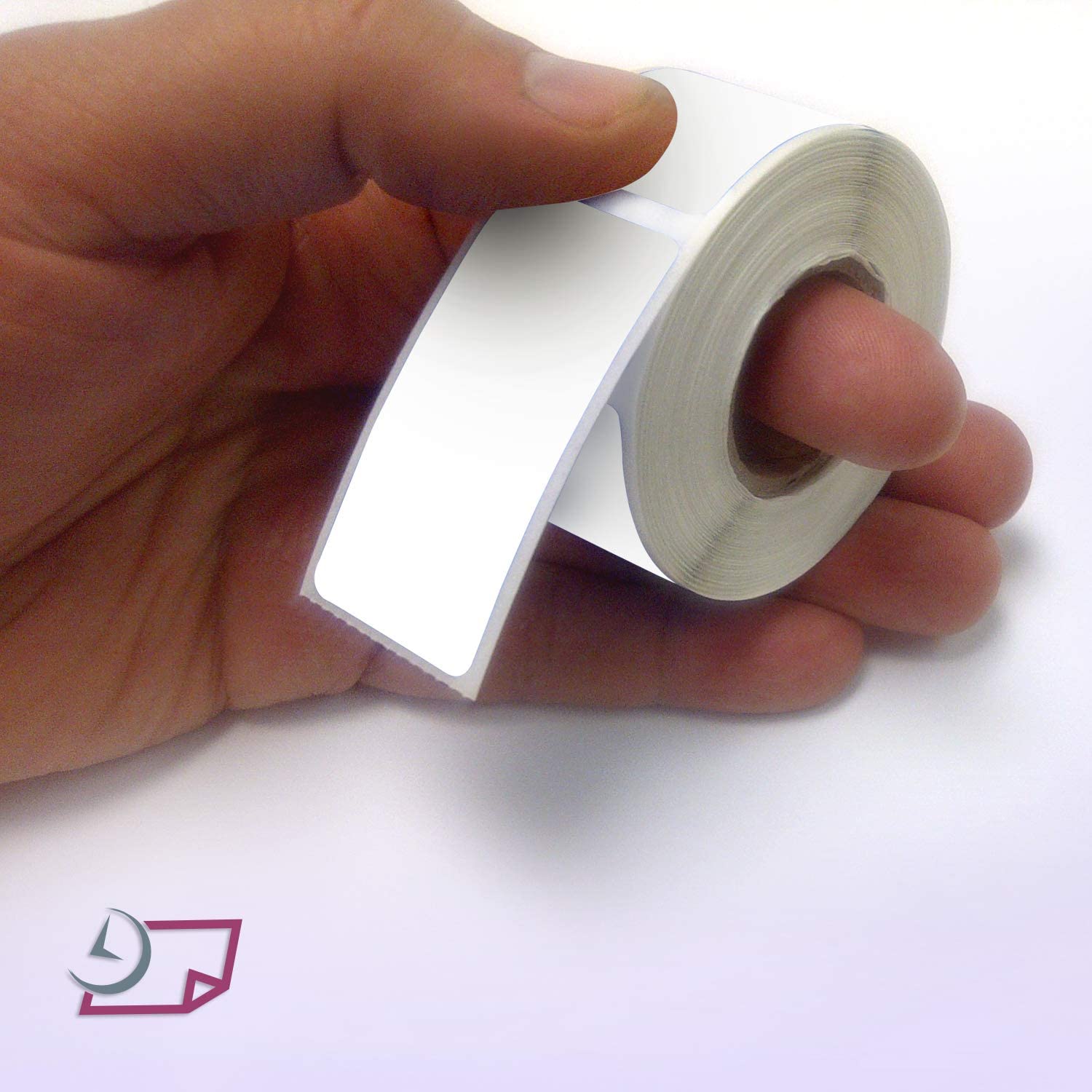 Rectangle Inventory Color Coding Labels - White - 2 x 1