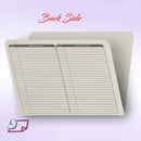 Real Estate Listing Folder, Right Panel List, Letter Size, Gray