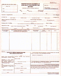 9-1/2 x 11" 6 Part Continuous Transportation Entry